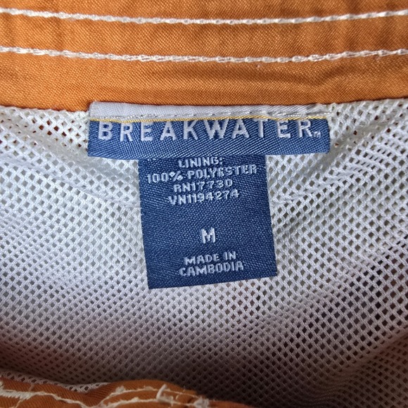 Breakwater Board‎ Shorts Mens Medium Floral Hawaiian Pattern Beach Pool Cruise - Picture 2 of 6